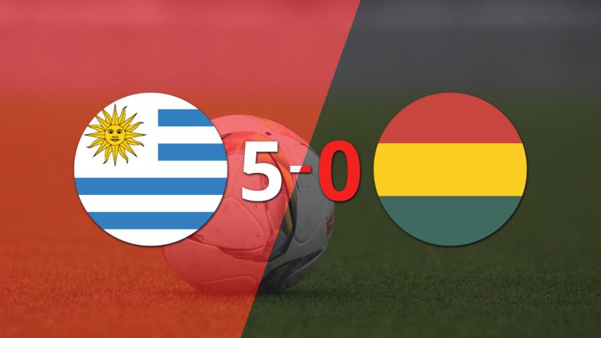 Uruguay fue imparable y goleó 5 a 0