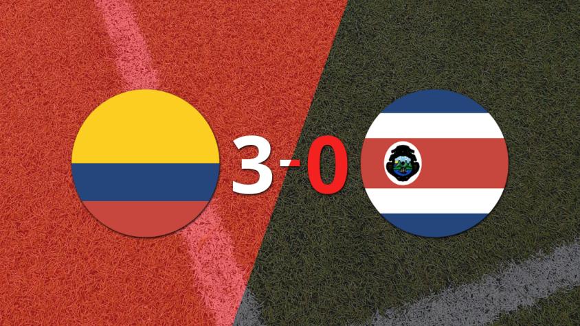 Colombia liquidó con una goleada a Costa Rica por 3 a 0