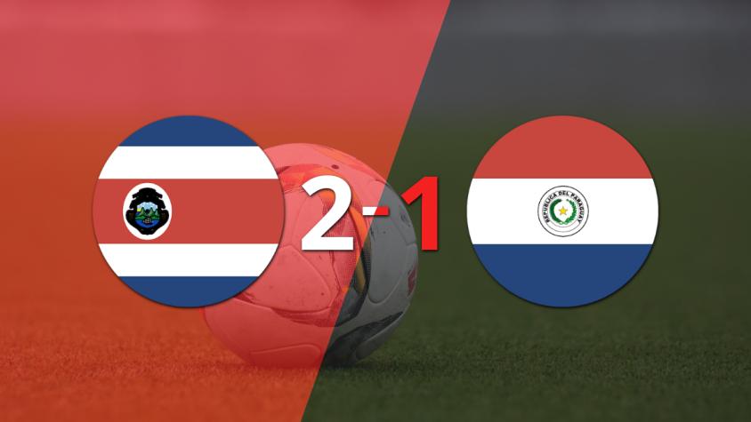 Costa Rica consiguió una victoria por 2 a 1 ante Paraguay