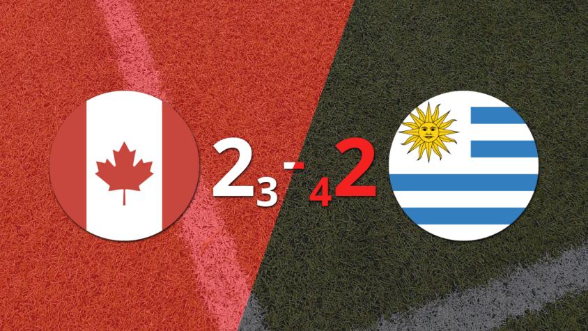 Uruguay logró el tercer puesto venciendo en los penales a Canadá