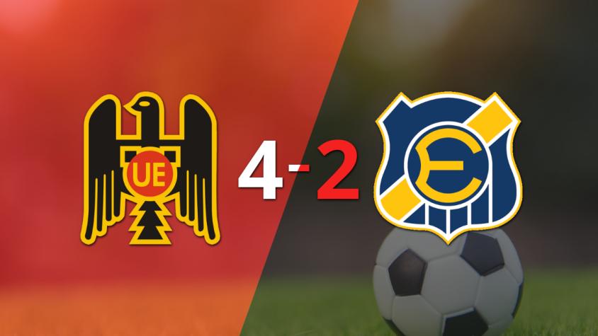 Everton no pudo hacer frente al poderío de Unión Española y terminó perdiendo por 4-2
