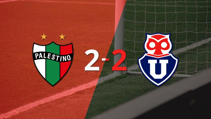 Vibrante 2-2 entre Palestino y Universidad de Chile