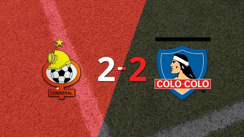 Diego Coelho firma un doblete en el empate en 2 entre Cobresal y Colo Colo