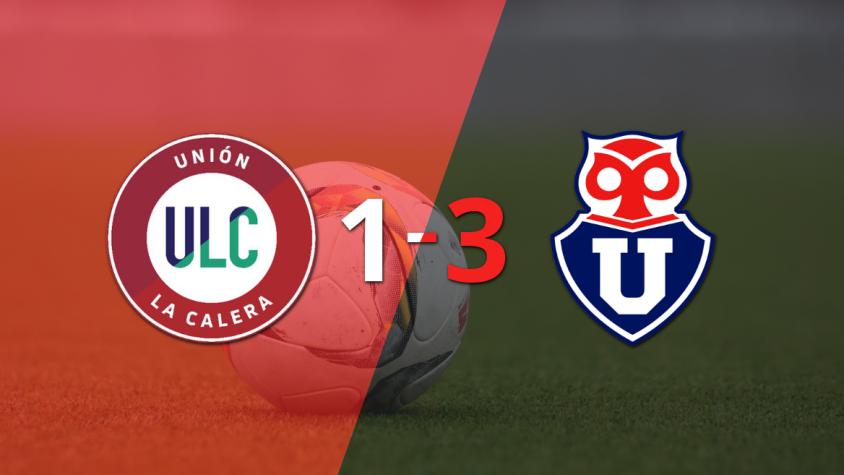 Universidad de Chile supera por 3-1 a U. La Calera tras dar vuelta el partido