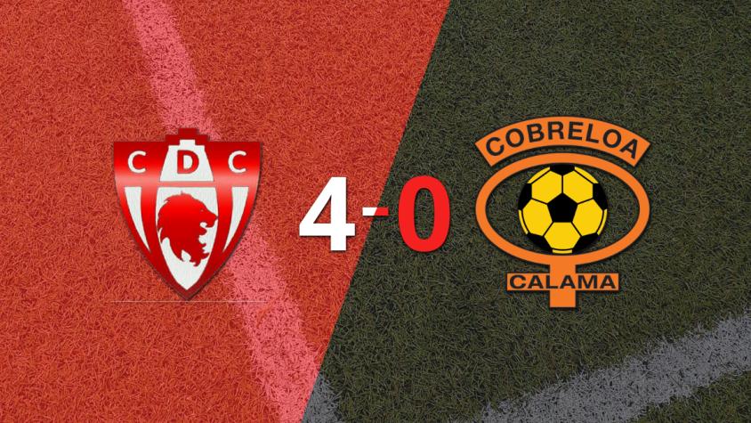 D. Copiapó goleó 4-0 a Cobreloa con doblete de Felipe Reynero