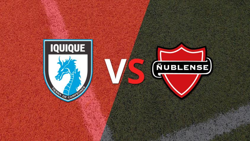 Deportes Iquique vs Ñublense se van al descanso con un marcador 1-0