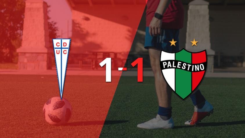 U. Católica y Palestino se reparten los puntos y empatan 1-1