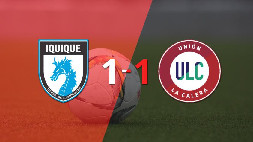 Reparto de puntos en el empate a uno entre Deportes Iquique y U. La Calera