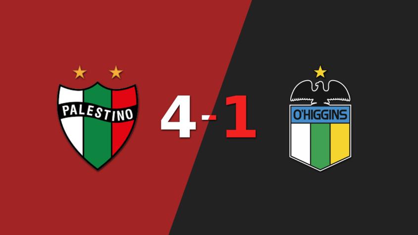 Palestino volteó el marcador y goleó 4-1 a O'Higgins