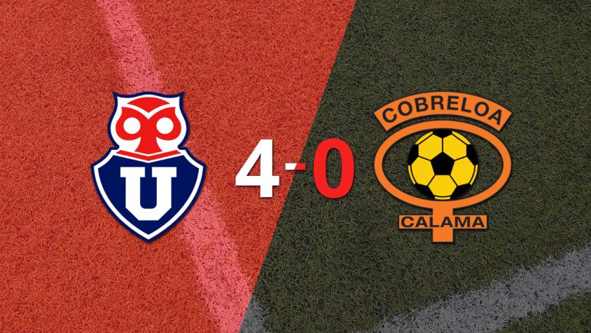 Universidad de Chile liquidó con una goleada a Cobreloa por 4 a 0