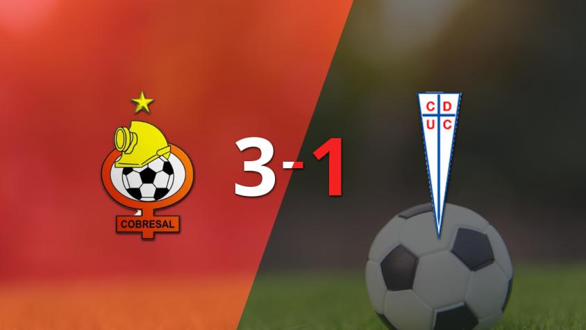 U. Católica fue derrotado por Cobresal con un marcador de 3-1