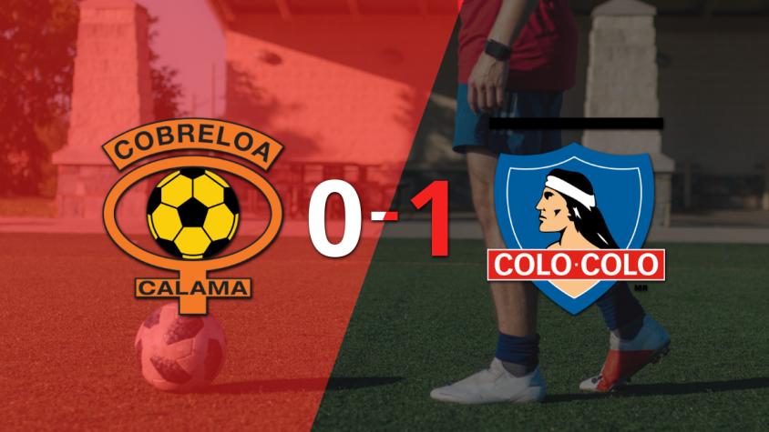 A Colo Colo no le sobró nada, pero venció a Cobreloa por 1 a 0