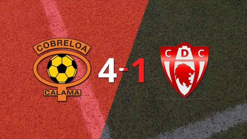 Cobreloa goleó 4-1 a D. Copiapó con doblete de Javier Parraguez
