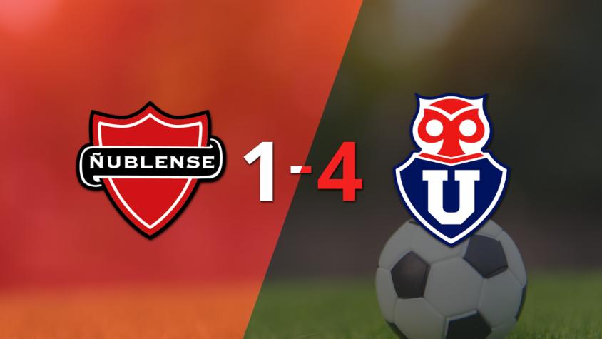 Nicolás Guerra impulsó la victoria de Universidad de Chile frente a Ñublense con dos goles
