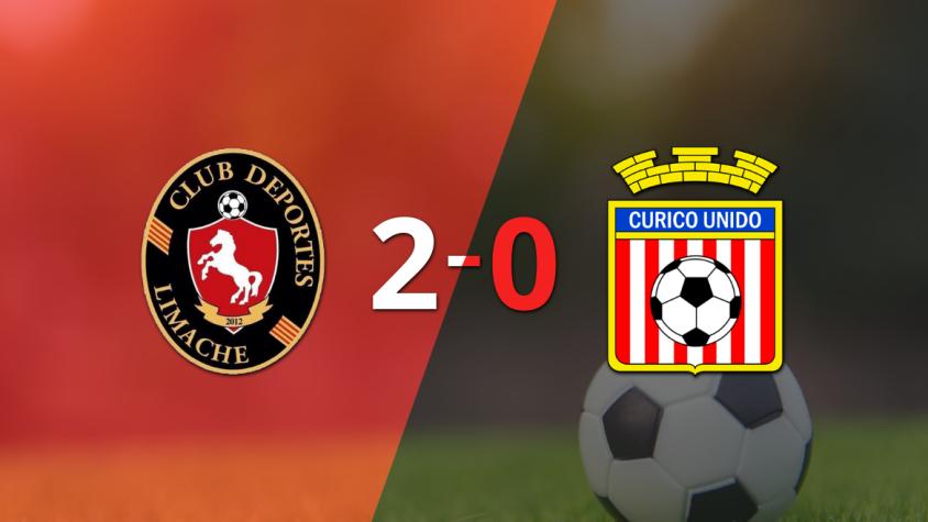 Deportes Limache marcó dos veces en la victoria ante Curicó Unido en el estadio Municipal Nicolás Chahuán Nazar