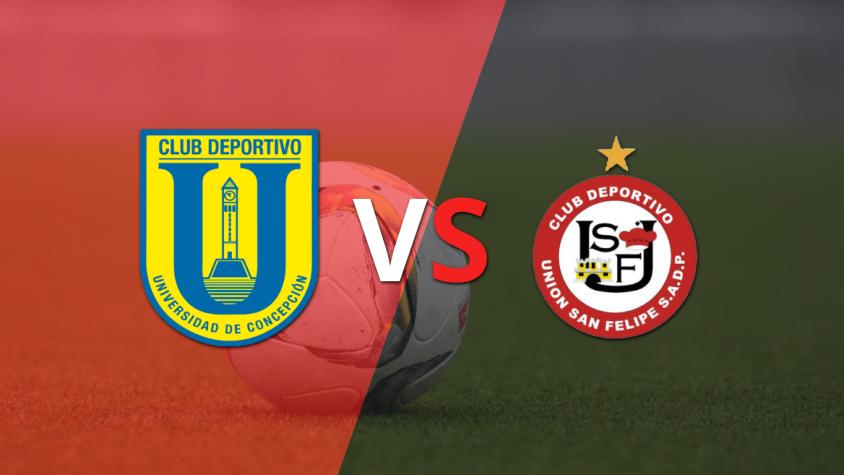 Comienza el juego entre U. Concepción y U. San Felipe en el estadio Municipal Ester Roa Rebolledo