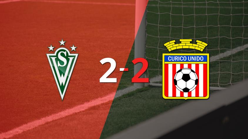 Vibrante 2-2 entre Santiago Wanderers y Curicó Unido