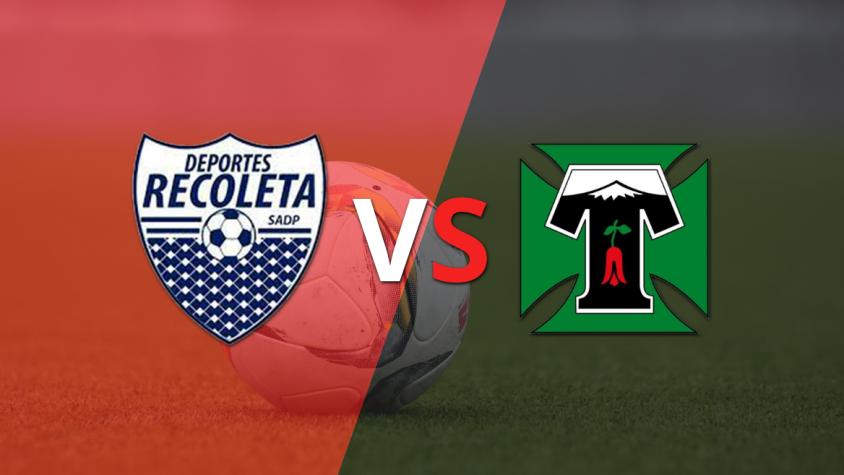 Recoleta y Deportes Temuco buscan el gol que desempate el encuentro en el segundo tiempo