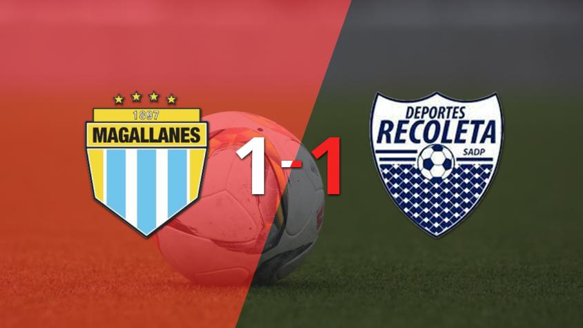 Recoleta rescató un empate agónico frente a Magallanes