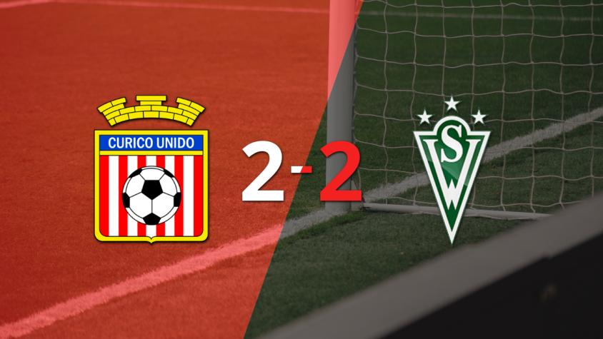 Vibrante 2-2 entre Curicó Unido y Santiago Wanderers