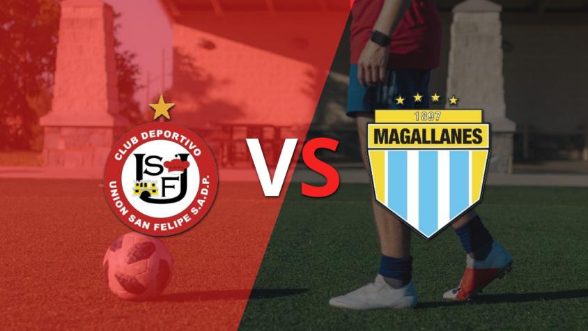 Inicia el segundo tiempo sin goles entre U. San Felipe y Magallanes