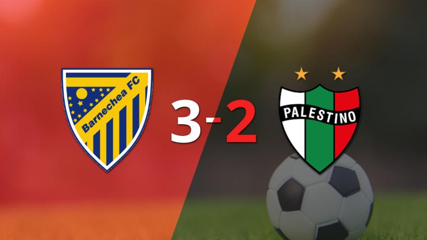 Triunfo de A.C. Barnechea ante Palestino con hat-trick de Gonzalo Tapia