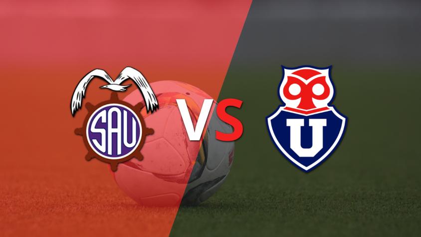 Empate a 0 en el comienzo del segundo tiempo entre San Antonio Unido y Universidad de Chile