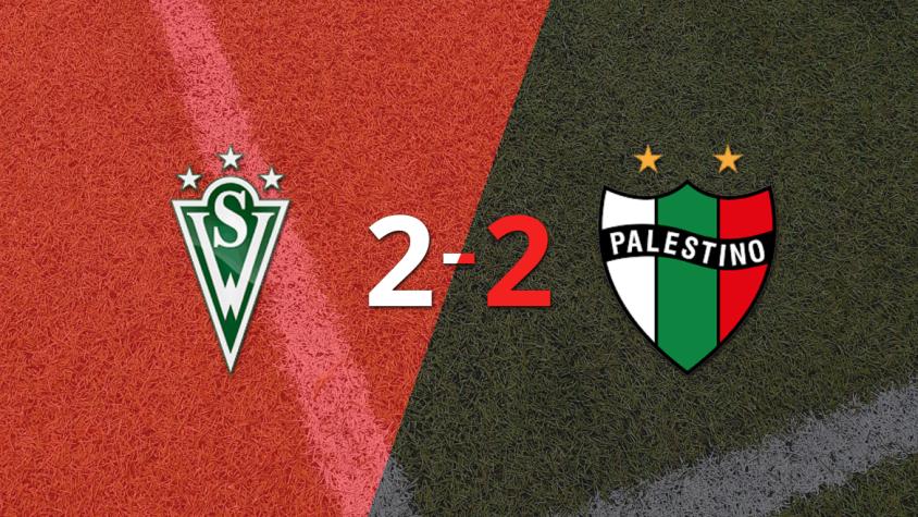 Santiago Wanderers y Palestino firman un empate en dos