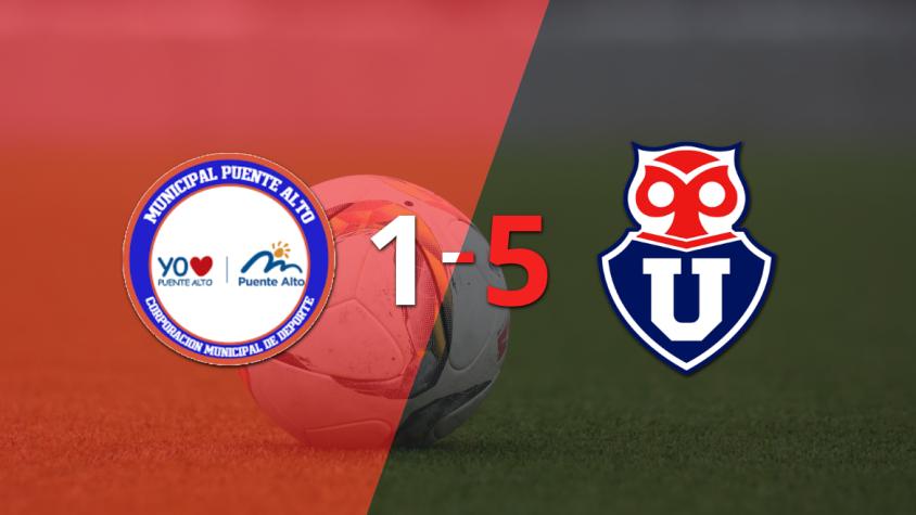 Universidad de Chile se impone con goleada 5 a 1 a Municipal Puente Alto tras remontada