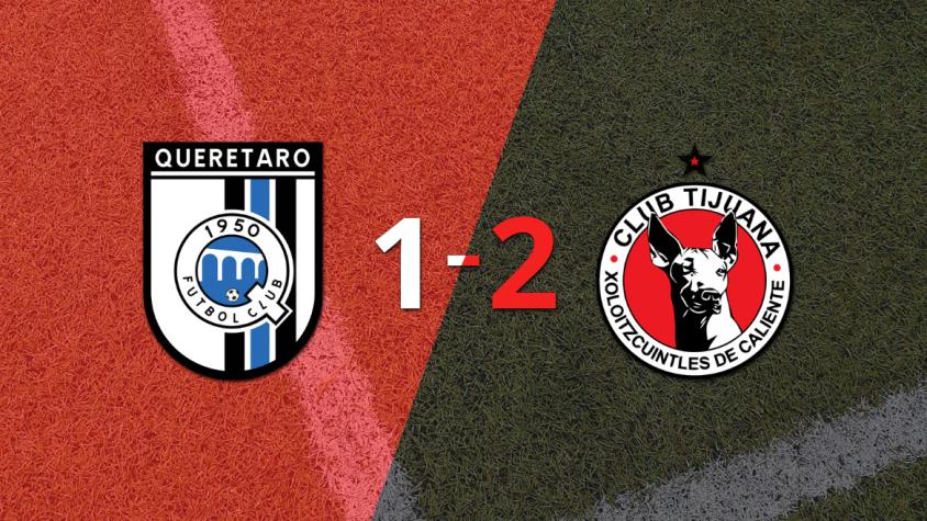 Tijuana castigó a Querétaro con una victoria por 2 a 1