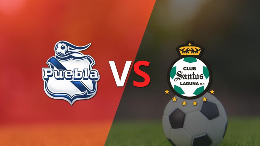 Con un empate en 0, empieza el segundo tiempo entre Puebla y Santos Laguna