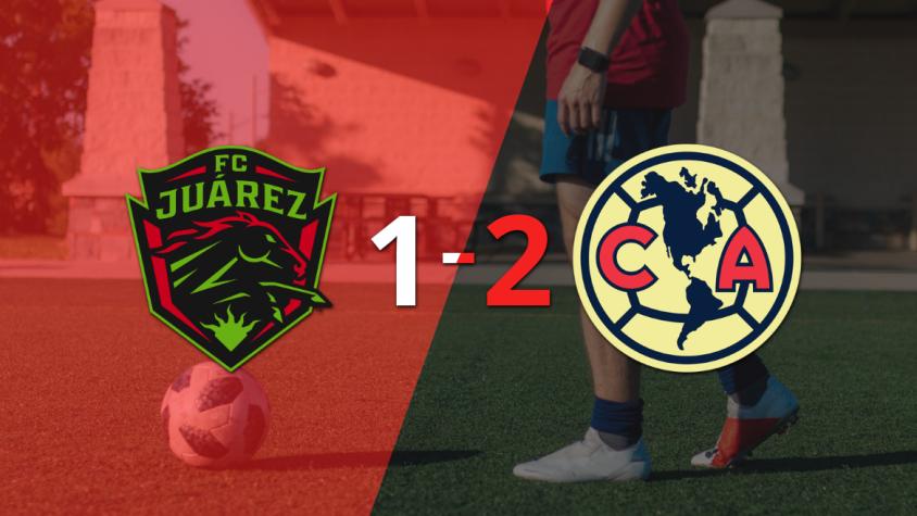 Club América logró dar vuelta el marcador y vencer 2-1 a FC Juárez