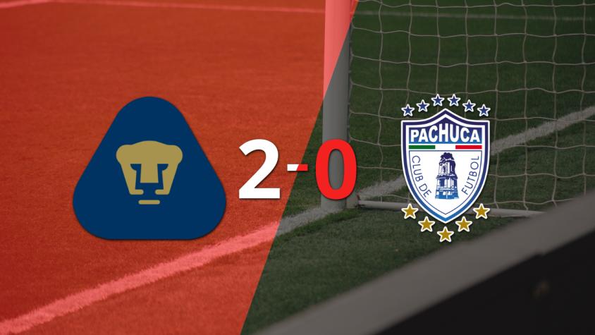 Pumas UNAM celebró una victoria 2-0 sobre Pachuca