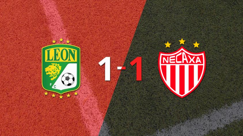 León no pudo en casa ante Necaxa y empataron 1-1 