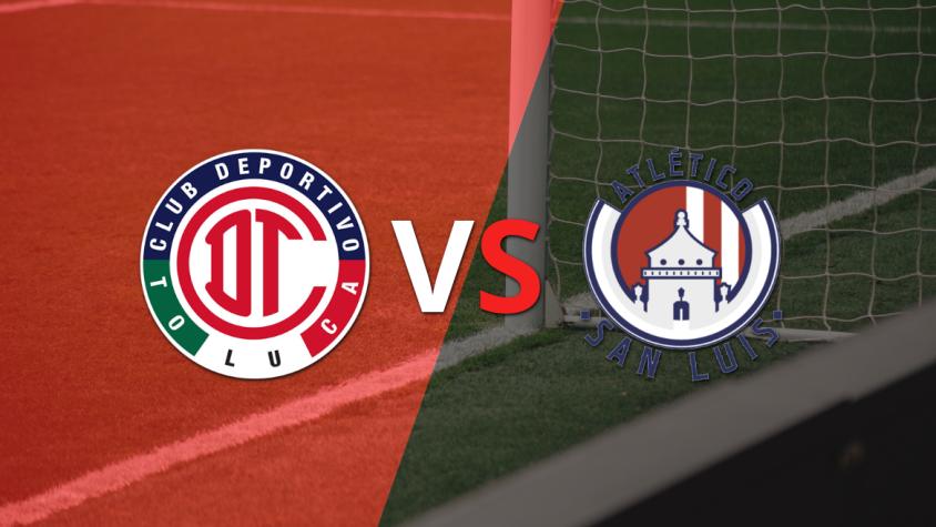 Toluca FC y Atl. de San Luis comienza a jugar el segundo tiempo por el desempate