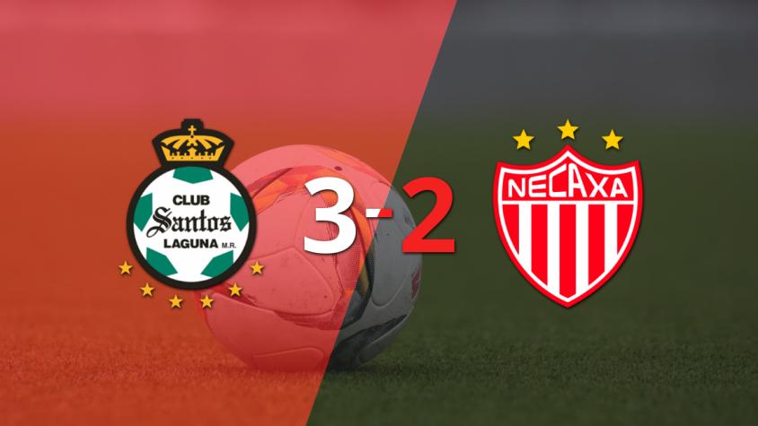Vibrante 3-2 en el triunfo agónico de Santos Laguna sobre Necaxa