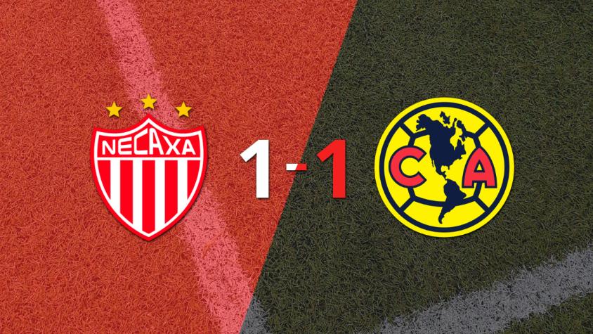 Sobre el final, Henry Martín marcó el gol del empate entre Club América y Necaxa