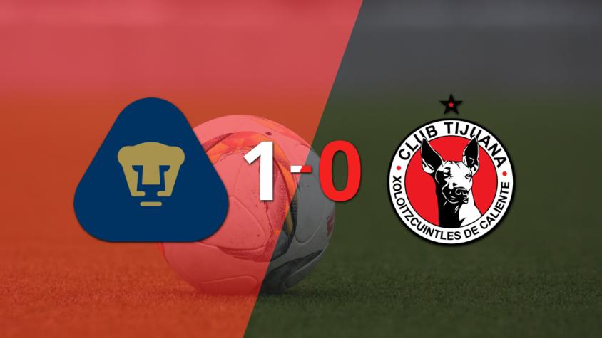 Pumas UNAM venció a Tijuana 1 a 0 en el estadio Olímpico Universitario con un gol agónico