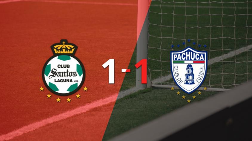 Santos Laguna y Pachuca se repartieron los puntos en un 1 a 1