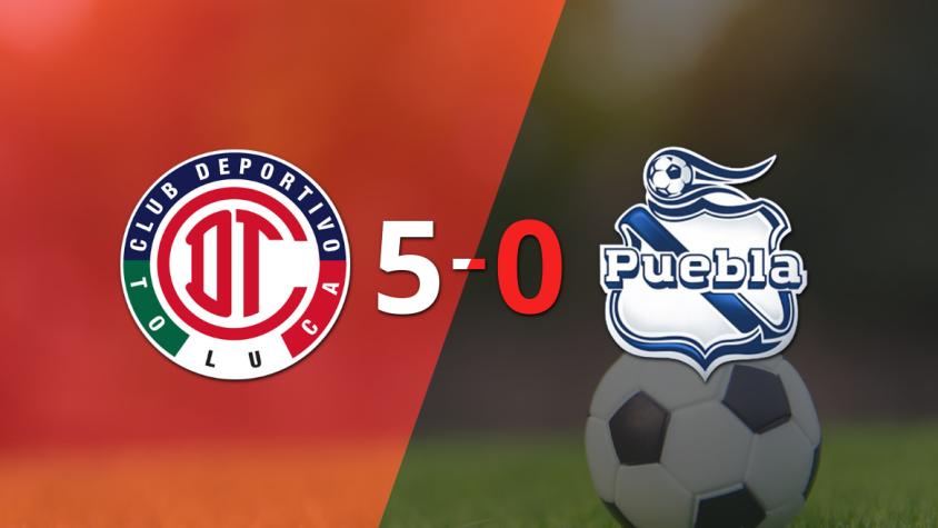 Paulinho impulsó la victoria de Toluca FC frente a Puebla con dos goles 