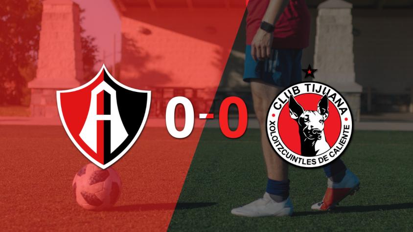 Sin muchas emociones, Atlas y Tijuana empataron 0-0