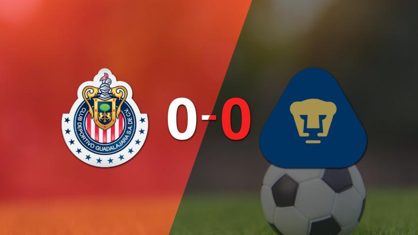 No hubo goles en el empate entre Chivas y Pumas UNAM