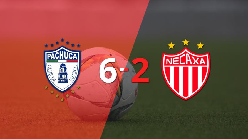 Pachuca le pasó por encima a Necaxa con hat-trick de Salomón Rondón