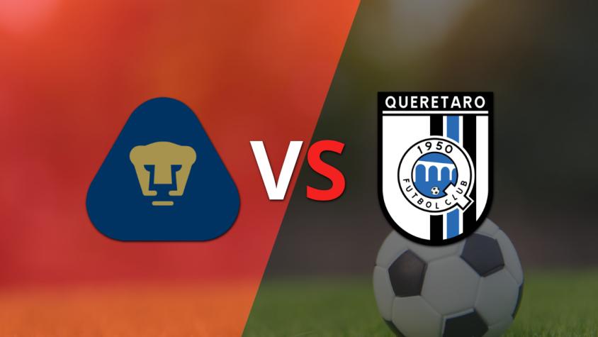 Pumas UNAM le gana 2 a 0 a Querétaro