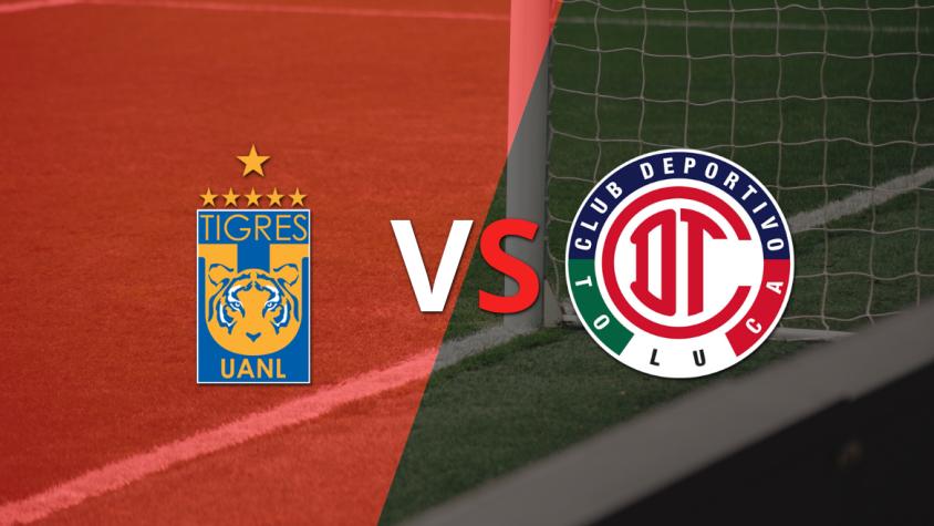 Tigres sigue arriba por 2-0 ante Toluca FC