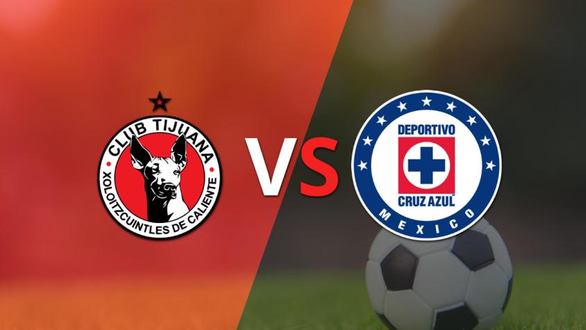 ¡Ya se juega la etapa complementaria! Tijuana vence a Cruz Azul por 3-0
