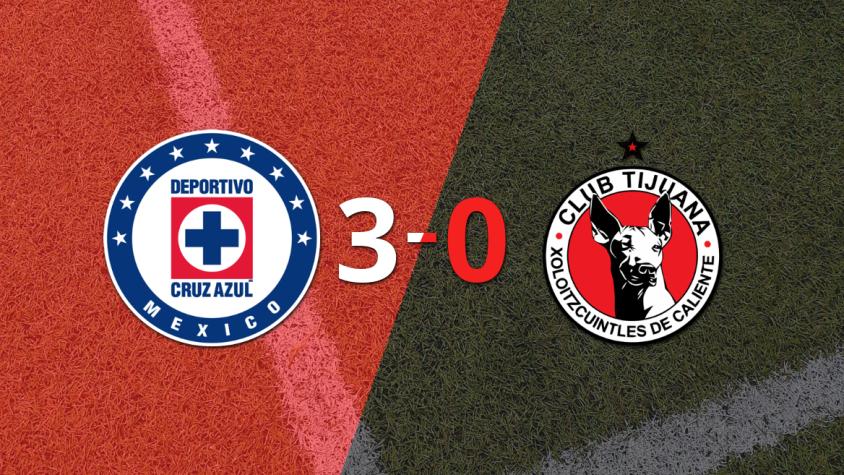 Cruz Azul dio la nota con una goleada ante Tijuana y se clasificó