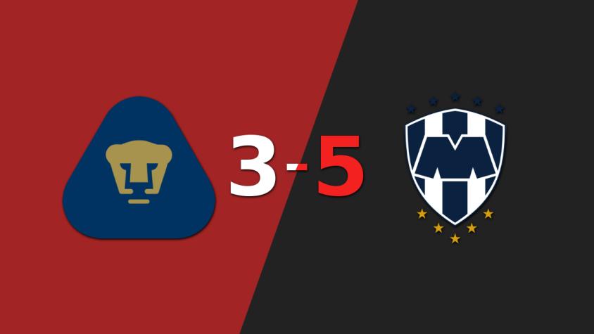 Con un marcador 5 a 3, CF Monterrey derrotó a Pumas UNAM y quedó en Semifinales