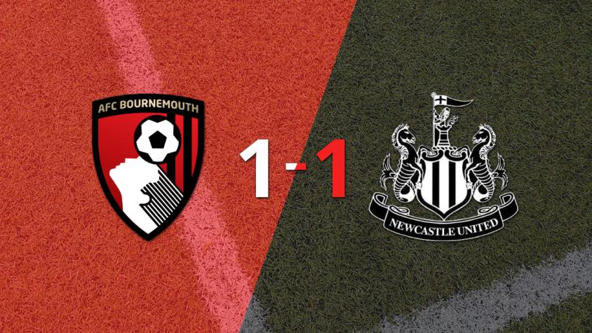 Bournemouth y Newcastle United empataron 1 a 1