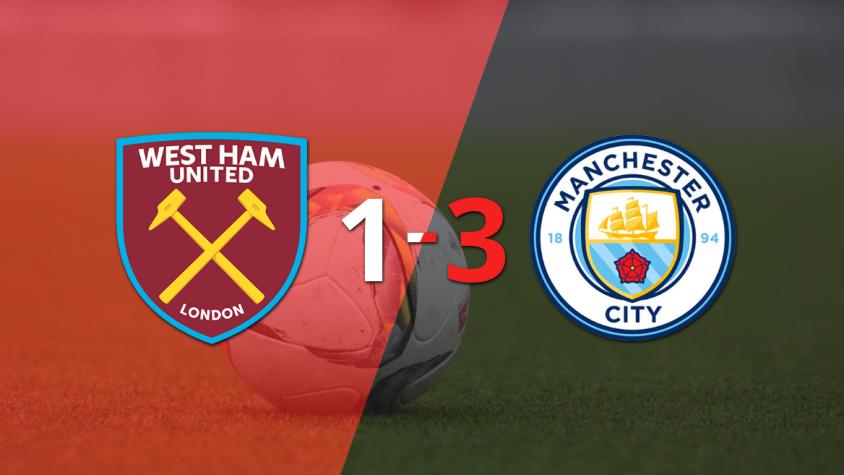 Triplete de Erling Haaland en el triunfo de Manchester City ante West Ham United por 3-1